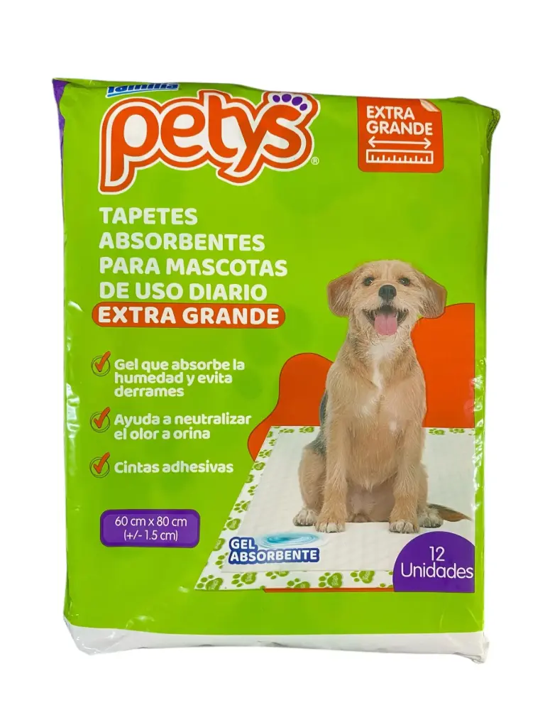 Tapete Absorbente Petys Extra Grande 12und