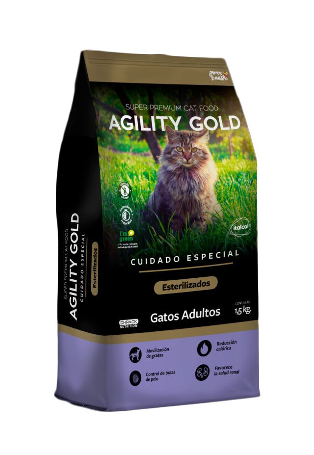 Agility Gold Gatos Esterilizados 1,5kl