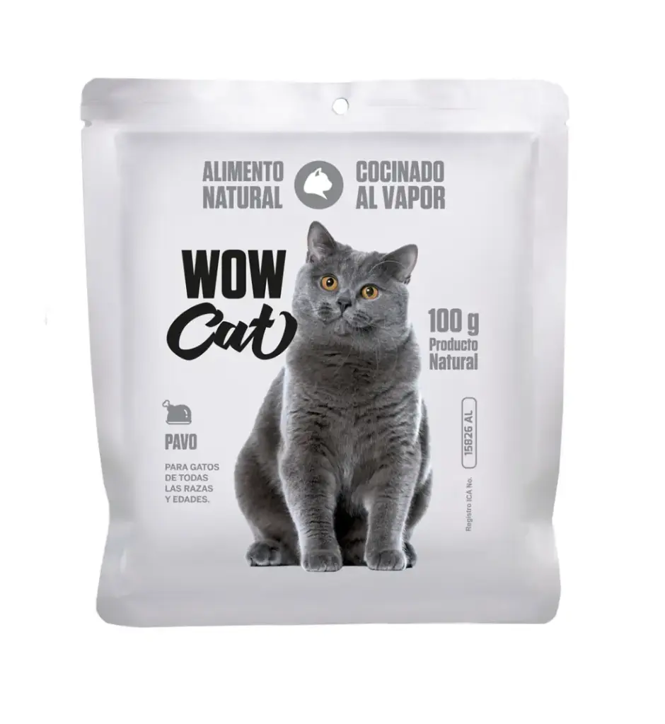 WowCat Pouch Pavo 100gr