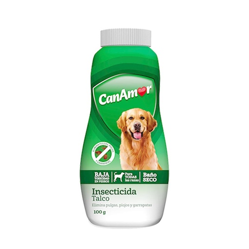 Canamor - Baño Seco Perro Talco Insecticida100ml