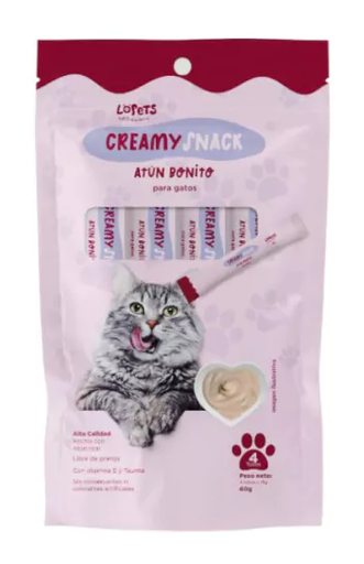 Lopets Creamy Snack Gato Pac x 4und
