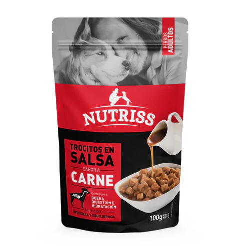 Nutriss Perro Trocitos en Salsa Carne 100gr