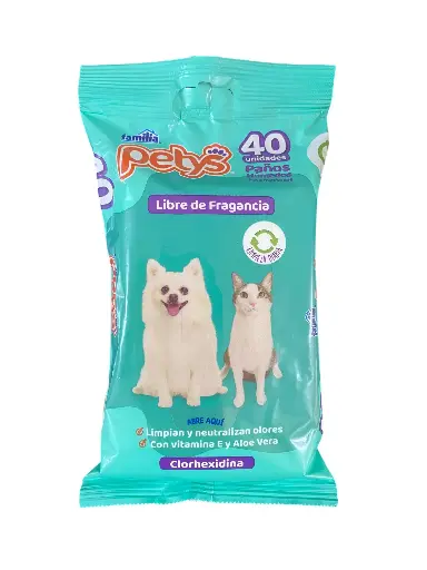 Pañitos Humedos Petys Clarhexidina 40und
