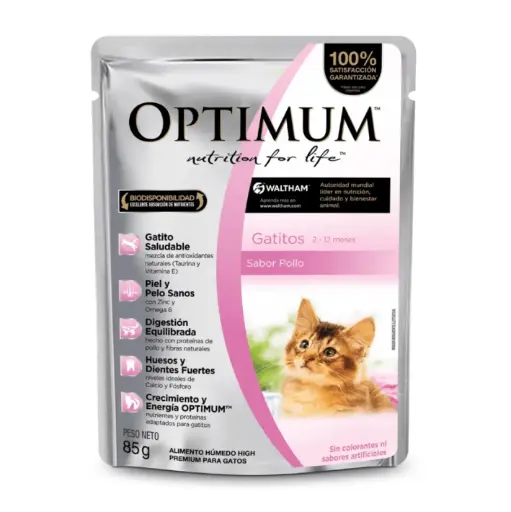Optimum Pouche Gatitos 85gr