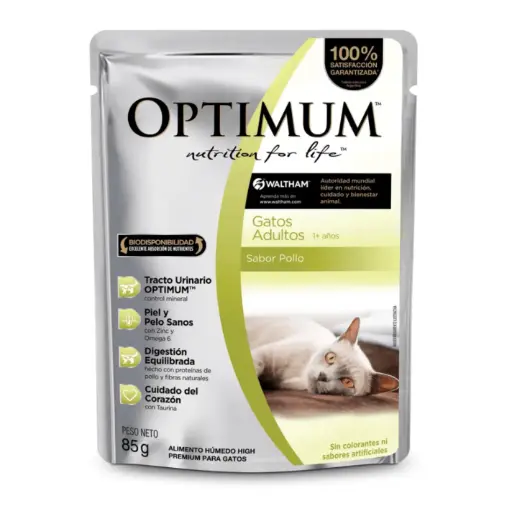 Optimum Pouche Gatos Dultos 85gr