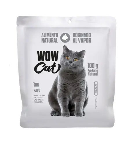 WowCat Pouch Pavo 100gr