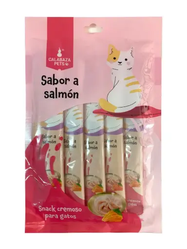 Snack Calabaza para Gatos - Salmón Paquete x5